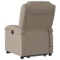 vidaXL Massagesessel mit Aufstehhilfe Cappuccino-Braun Kunstleder vidaXL Massagesessel mit Aufstehhilfe Cappuccino-Braun Kunstleder