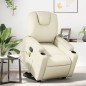 vidaXL Massagesessel mit Aufstehhilfe Creme Kunstleder vidaXL Massagesessel mit Aufstehhilfe Creme Kunstleder