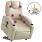 vidaXL Massagesessel mit Aufstehhilfe Creme Kunstleder vidaXL Massagesessel mit Aufstehhilfe Creme Kunstleder