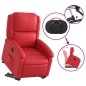 vidaXL Relaxsessel mit Aufstehhilfe Elektrisch Rot Kunstleder vidaXL Relaxsessel mit Aufstehhilfe Elektrisch Rot Kunstleder