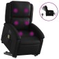 vidaXL Massagesessel mit Aufstehhilfe Elektrisch Schwarz Kunstleder vidaXL Massagesessel mit Aufstehhilfe Elektrisch Schwarz Kunstleder