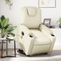 vidaXL Massagesessel mit Aufstehhilfe Elektrisch Creme Kunstleder vidaXL Massagesessel mit Aufstehhilfe Elektrisch Creme Kunstleder