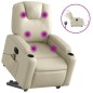 vidaXL Massagesessel mit Aufstehhilfe Elektrisch Creme Kunstleder vidaXL Massagesessel mit Aufstehhilfe Elektrisch Creme Kunstleder
