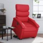 vidaXL Relaxsessel mit Aufstehhilfe Elektrisch Rot Kunstleder vidaXL Relaxsessel mit Aufstehhilfe Elektrisch Rot Kunstleder
