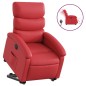 vidaXL Relaxsessel mit Aufstehhilfe Elektrisch Rot Kunstleder vidaXL Relaxsessel mit Aufstehhilfe Elektrisch Rot Kunstleder