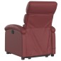 vidaXL Massagesessel mit Aufstehhilfe Elektrisch Weinrot Kunstleder vidaXL Massagesessel mit Aufstehhilfe Elektrisch Weinrot Kunstleder