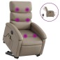 vidaXL Massagesessel mit Aufstehhilfe Elektrisch Cappuccino Kunstleder vidaXL Massagesessel mit Aufstehhilfe Elektrisch Cappuccino Kunstleder
