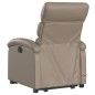 vidaXL Massagesessel mit Aufstehhilfe Elektrisch Cappuccino Kunstleder vidaXL Massagesessel mit Aufstehhilfe Elektrisch Cappuccino Kunstleder
