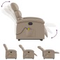 vidaXL Massagesessel mit Aufstehhilfe Elektrisch Cappuccino Kunstleder vidaXL Massagesessel mit Aufstehhilfe Elektrisch Cappuccino Kunstleder