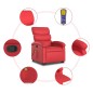 vidaXL Massagesessel mit Aufstehhilfe Rot Kunstleder vidaXL Massagesessel mit Aufstehhilfe Rot Kunstleder