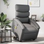 vidaXL Massagesessel mit Aufstehhilfe Grau Kunstleder vidaXL Massagesessel mit Aufstehhilfe Grau Kunstleder
