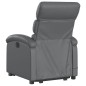 vidaXL Massagesessel mit Aufstehhilfe Grau Kunstleder vidaXL Massagesessel mit Aufstehhilfe Grau Kunstleder