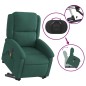 vidaXL Massagesessel mit Aufstehhilfe Elektrisch Dunkelgrün Samt vidaXL Massagesessel mit Aufstehhilfe Elektrisch Dunkelgrün Samt