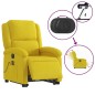 vidaXL Massagesessel mit Aufstehhilfe Elektrisch Gelb Samt vidaXL Massagesessel mit Aufstehhilfe Elektrisch Gelb Samt