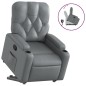 vidaXL Relaxsessel mit Aufstehhilfe Grau Kunstleder vidaXL Relaxsessel mit Aufstehhilfe Grau Kunstleder