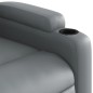 vidaXL Relaxsessel mit Aufstehhilfe Grau Kunstleder vidaXL Relaxsessel mit Aufstehhilfe Grau Kunstleder