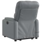 vidaXL Massagesessel mit Aufstehhilfe Grau Kunstleder vidaXL Massagesessel mit Aufstehhilfe Grau Kunstleder