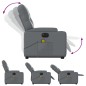 vidaXL Massagesessel mit Aufstehhilfe Elektrisch Grau Kunstleder vidaXL Massagesessel mit Aufstehhilfe Elektrisch Grau Kunstleder