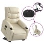 vidaXL Massagesessel mit Aufstehhilfe Elektrisch Creme Kunstleder vidaXL Massagesessel mit Aufstehhilfe Elektrisch Creme Kunstleder