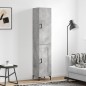Highboard Betongrau 34,5x34x180 cm Holzwerkstoff Highboard Betongrau 34,5x34x180 cm Holzwerkstoff