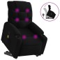 vidaXL Massagesessel mit Aufstehhilfe Schwarz Stoff vidaXL Massagesessel mit Aufstehhilfe Schwarz Stoff