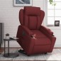vidaXL Relaxsessel mit Aufstehhilfe Elektrisch Weinrot Kunstleder vidaXL Relaxsessel mit Aufstehhilfe Elektrisch Weinrot Kunstleder