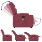 vidaXL Massagesessel mit Aufstehhilfe Weinrot Stoff vidaXL Massagesessel mit Aufstehhilfe Weinrot Stoff