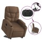 vidaXL Relaxsessel mit Aufstehhilfe Elektrisch Braun Stoff vidaXL Relaxsessel mit Aufstehhilfe Elektrisch Braun Stoff