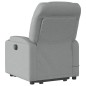 vidaXL Elektrischer Massagesessel mit Aufstehhilfe Hellgrau Stoff vidaXL Elektrischer Massagesessel mit Aufstehhilfe Hellgrau Stoff