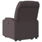 vidaXL Massagesessel mit Aufstehhilfe Dunkelbraun Stoff vidaXL Massagesessel mit Aufstehhilfe Dunkelbraun Stoff