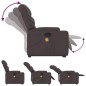 vidaXL Massagesessel mit Aufstehhilfe Dunkelbraun Stoff vidaXL Massagesessel mit Aufstehhilfe Dunkelbraun Stoff