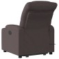 vidaXL Elektrischer Massagesessel mit Aufstehhilfe Dunkelbraun Stoff vidaXL Elektrischer Massagesessel mit Aufstehhilfe Dunkelbraun Stoff