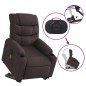 vidaXL Elektrischer Massagesessel mit Aufstehhilfe Dunkelbraun Stoff vidaXL Elektrischer Massagesessel mit Aufstehhilfe Dunkelbraun Stoff