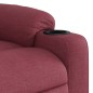 vidaXL Elektrischer Massagesessel mit Aufstehhilfe Weinrot Stoff vidaXL Elektrischer Massagesessel mit Aufstehhilfe Weinrot Stoff
