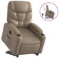 vidaXL Relaxsessel mit Aufstehhilfe Cappuccino-Braun Kunstleder vidaXL Relaxsessel mit Aufstehhilfe Cappuccino-Braun Kunstleder
