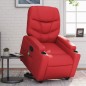 vidaXL Massagesessel mit Aufstehhilfe Rot Kunstleder vidaXL Massagesessel mit Aufstehhilfe Rot Kunstleder