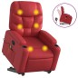 vidaXL Massagesessel mit Aufstehhilfe Rot Kunstleder vidaXL Massagesessel mit Aufstehhilfe Rot Kunstleder