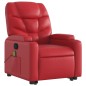 vidaXL Massagesessel mit Aufstehhilfe Rot Kunstleder vidaXL Massagesessel mit Aufstehhilfe Rot Kunstleder