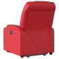 vidaXL Massagesessel mit Aufstehhilfe Rot Kunstleder vidaXL Massagesessel mit Aufstehhilfe Rot Kunstleder