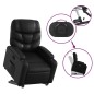 vidaXL Relaxsessel mit Aufstehhilfe Elektrisch Schwarz Kunstleder vidaXL Relaxsessel mit Aufstehhilfe Elektrisch Schwarz Kunstleder