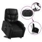 vidaXL Massagesessel mit Aufstehhilfe Elektrisch Schwarz Kunstleder vidaXL Massagesessel mit Aufstehhilfe Elektrisch Schwarz Kunstleder