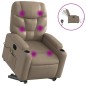vidaXL Massagesessel mit Aufstehhilfe Elektrisch Cappuccino Kunstleder vidaXL Massagesessel mit Aufstehhilfe Elektrisch Cappuccino Kunstleder