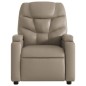 vidaXL Massagesessel mit Aufstehhilfe Elektrisch Cappuccino Kunstleder vidaXL Massagesessel mit Aufstehhilfe Elektrisch Cappuccino Kunstleder