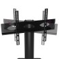 vidaXL TV-Eckregal mit 3 Ablagen für 32-70 Zoll Schwarz und Silbern vidaXL TV-Eckregal mit 3 Ablagen für 32-70 Zoll Schwarz und Silbern