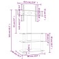 vidaXL TV-Eckregal mit 3 Ablagen für 32-70 Zoll Schwarz und Silbern vidaXL TV-Eckregal mit 3 Ablagen für 32-70 Zoll Schwarz und Silbern