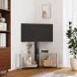 vidaXL TV-Eckregal mit 2 Ablagen für 32-70 Zoll Schwarz und Silbern vidaXL TV-Eckregal mit 2 Ablagen für 32-70 Zoll Schwarz und Silbern