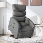 vidaXL Massagesessel mit Aufstehhilfe Dunkelgrau Stoff vidaXL Massagesessel mit Aufstehhilfe Dunkelgrau Stoff