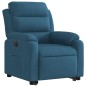 vidaXL Relaxsessel mit Aufstehhilfe Elektrisch Blau Samt vidaXL Relaxsessel mit Aufstehhilfe Elektrisch Blau Samt