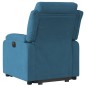 vidaXL Relaxsessel mit Aufstehhilfe Elektrisch Blau Samt vidaXL Relaxsessel mit Aufstehhilfe Elektrisch Blau Samt