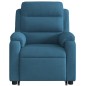 vidaXL Relaxsessel mit Aufstehhilfe Elektrisch Blau Samt vidaXL Relaxsessel mit Aufstehhilfe Elektrisch Blau Samt